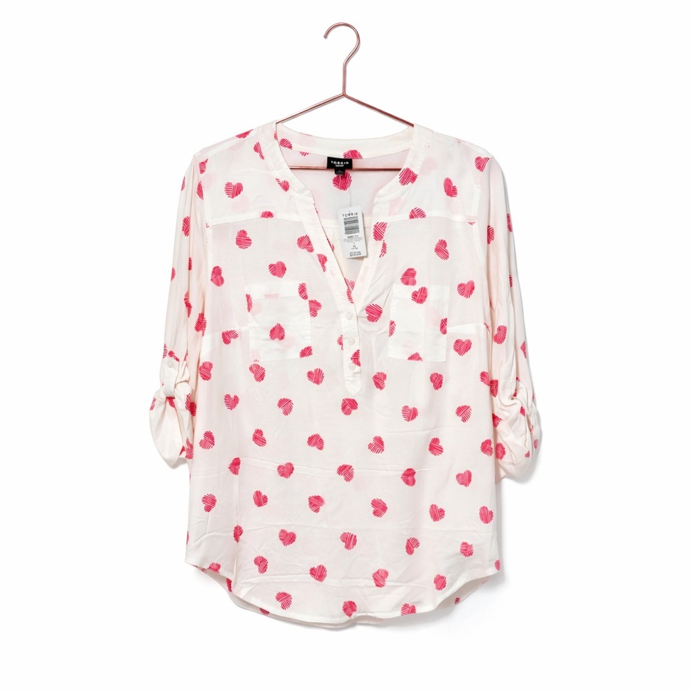 Torrid Heart Print Blouse ❤️✨ New With Tags
